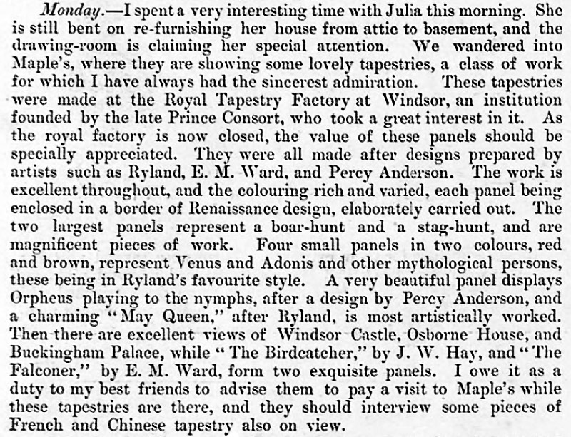 Rare Gold Medal Winning Royal Windsor Tapestries at auction The Royal Windsor Forum